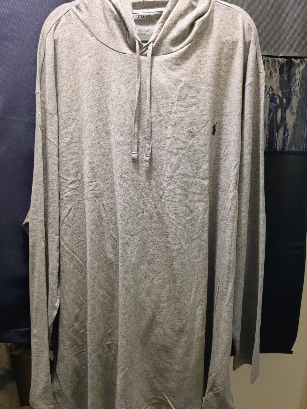 Polo by Ralph Lauren Heather Gray Hooded Long-Sleeve Pullover - NWT
